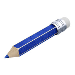 Blue school pencil for back to school