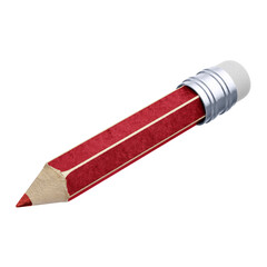 Red school pencil for composition back to school