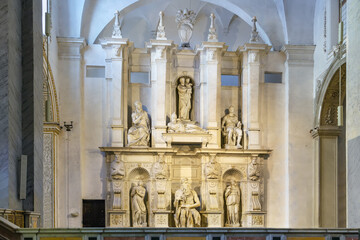 Fototapeta premium The Moses sculpture in Rome, Italy
