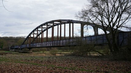 Eisenbahnbrücke über die Weser in Höxter