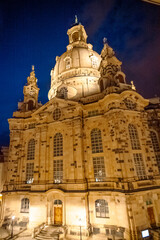 Fototapeta na wymiar Frauenkirche Dresden Church of our lady in Baroque architecture