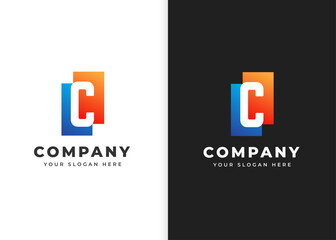 Letter C logo design template. Vector illustrations