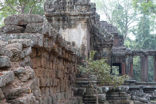 Adventure of exploring mystic Angkor Wat temple, Siem Reap, Cambodia