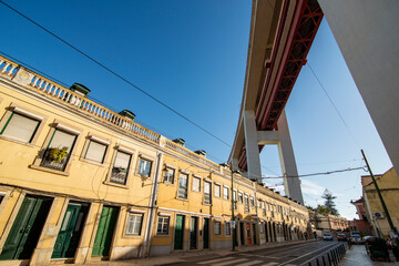 Naklejka premium PORTUGAL LISBON 25th APRIL BRIDGE