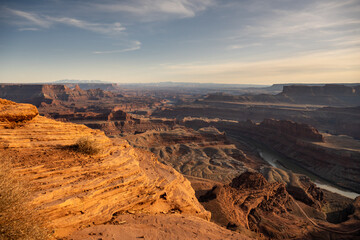 Evening Light Warms The Rocks On Dead Horse Point State Park