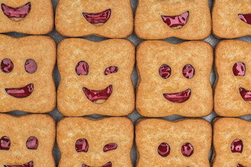 biscuit smile shaped 