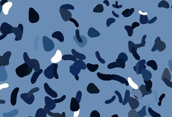 Light BLUE vector pattern with chaotic shapes.