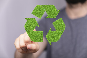 Fototapeta recycling modern grün obraz
