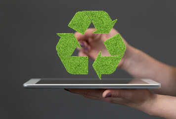 recycling modern grün