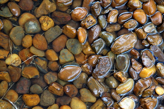 Plump River Rocks Seen From Above