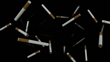 Abstract Cigarette Background 3d Render