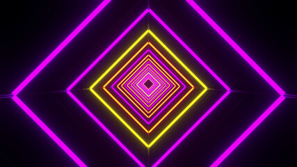 Abstract Colorful Neon Triangle Background