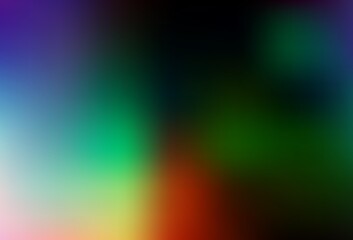Dark Multicolor, Rainbow vector blurred shine abstract pattern.