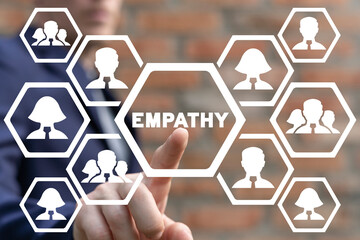 Psycho therapy concept of empathy. Love emotion or empathy. Connection between people. Conceptual...