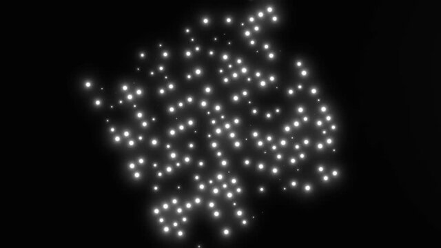 Alpha grayscale rotating lights strobo flashing panel 4k vj looping background