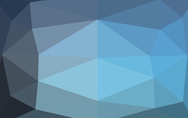 Obraz premium Light BLUE vector shining triangular background.