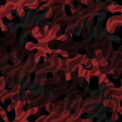 Camouflage pattern background. Classic clothing style masking camo repeat print © Andrew