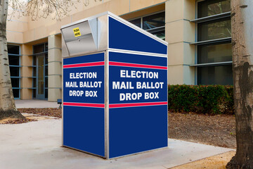 Election mail ballot drop box . - obrazy, fototapety, plakaty