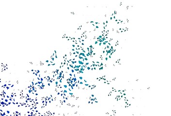 Naklejka premium Light BLUE vector background with abstract forms.