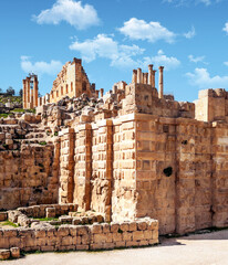 Roman archeological remains in Jerash