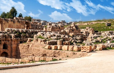 Roman archeological remains in Jerash