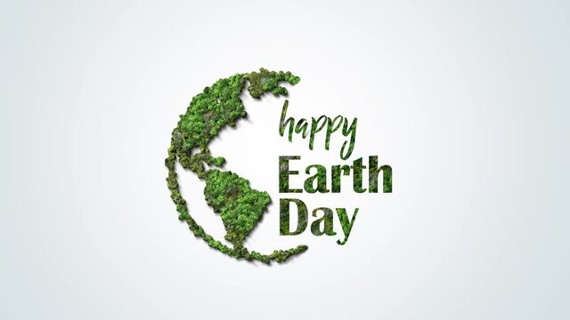 Earth day concept video footage