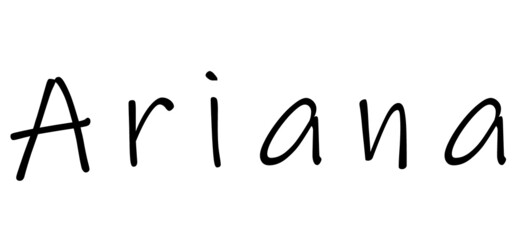 Simple text name design on white