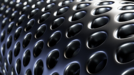 Abstract black cosmic futuristic texture 3d render
