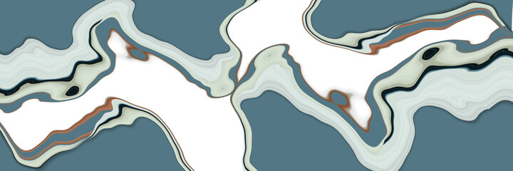 Panoramic abstract background with a fantasy pattern.