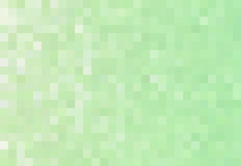 Abstract green mint light background with squares, mosaic, geometric pattern.