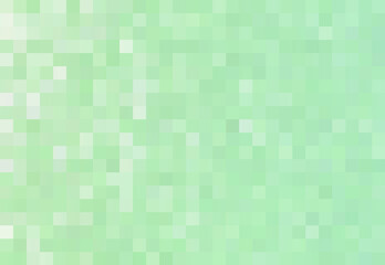 Abstract green mint light background with squares, mosaic, geometric pattern.