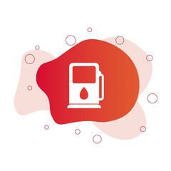 Sign of refueling icon. Vector illustration eps 10.