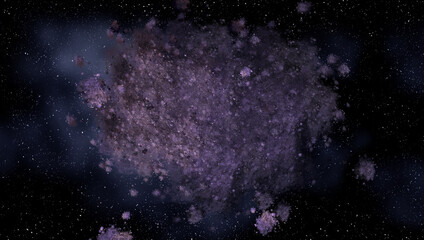Fototapeta na wymiar nebula in outer space