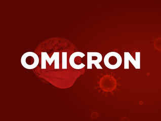 Omicron variant Coronavirus or Corona virus attack concept. New variant omicron outbreak...