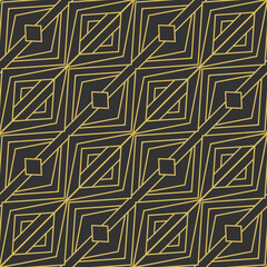 Abstract seamless pattern in Art Deco style.