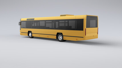 Obraz na płótnie Canvas 3d rendering mock up bus