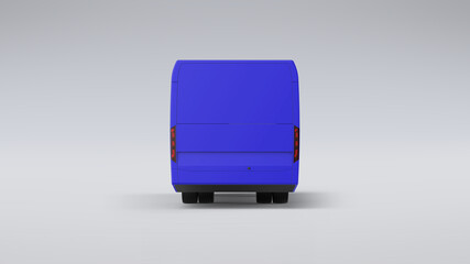 3d rendering mock up bus