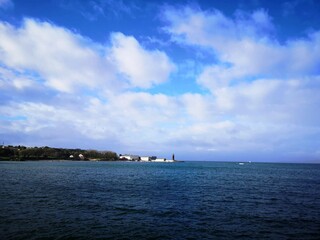 Fototapeta premium Ría de Vigo vista desde Bouzas, Galicia