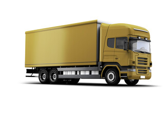 3d rendering mock up lorry