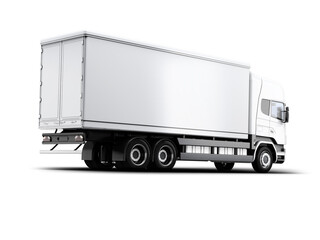 3d rendering mock up lorry