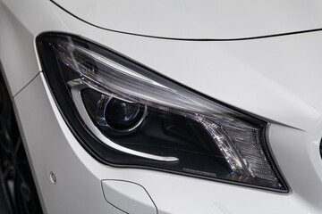 car headlight detail