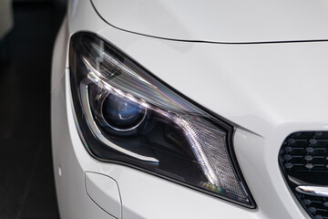 headlight of a car
