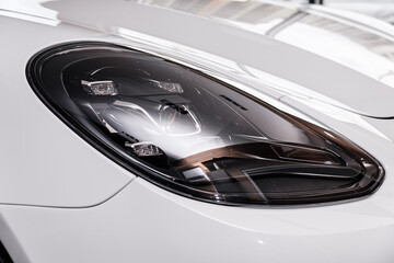 car headlight detail