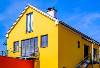 Fototapeta na wymiar modern house facade in austria