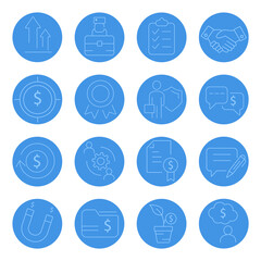 Business   icons set . Business   pack symbol vector elements for infographic web