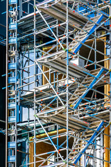 Fototapeta na wymiar scaffolding at a construction site