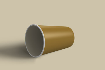 3d rendering mock up cup