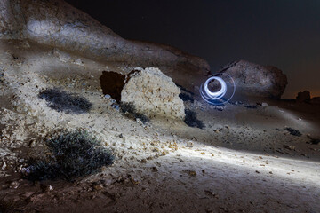  Purple Island - Light Painting - Al Shamal - Qatar