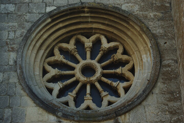 Manoppello - Abruzzo - The various external rose windows of the abbey of Santa Maria d'Arabona
