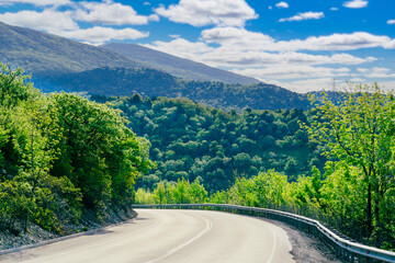 Fototapeta premium Mountain car road